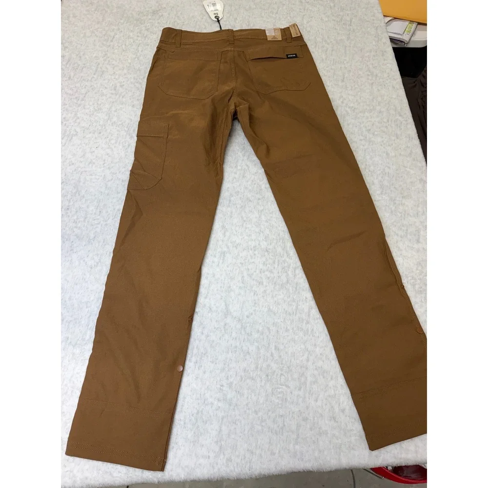 Prana Stretch Zion Slim Pant II Sepia Brown Mens 28x32 Hiking Cargo 1969331